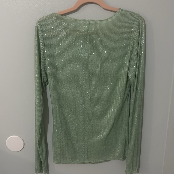 NWOT Free People Intimately Gold Rush Sequence Long Sleeve Top In Size Various - Picture 7 of 7